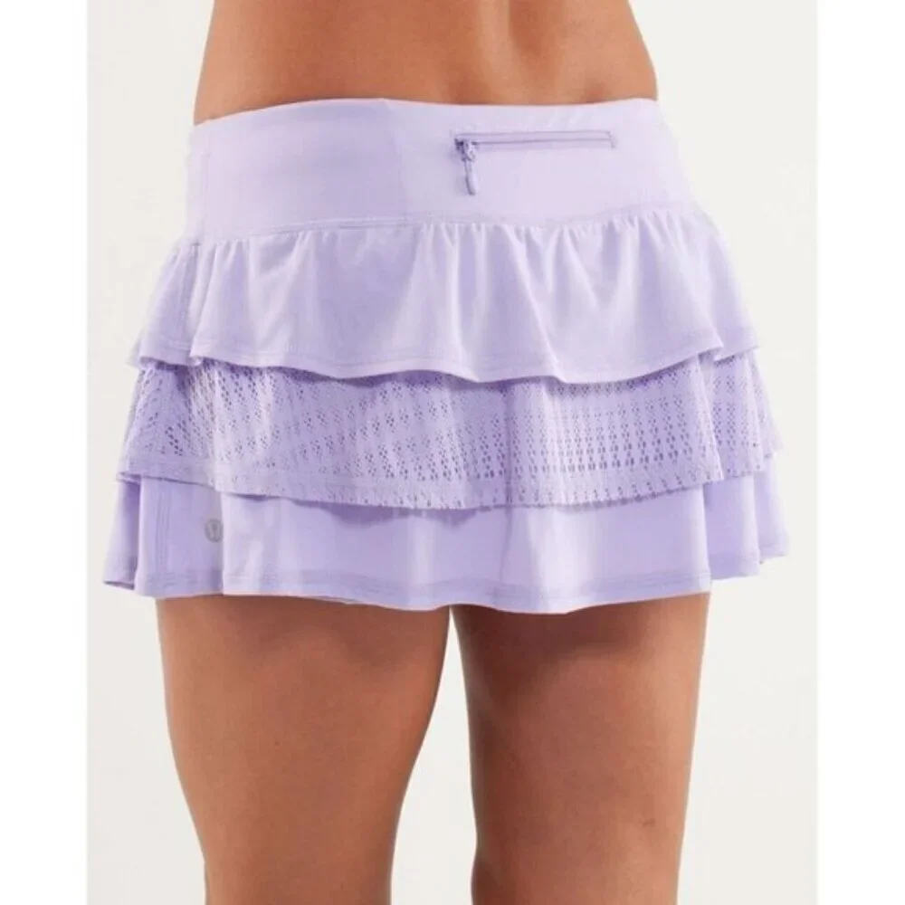Lululemon Run- Nothing to Hide Mini Skirt-Lilac Size 10- RARE - Picture 3 of 8